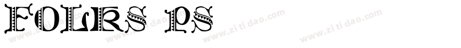 Folks PS字体转换